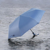 ABSORBIA 8K 3fold auto open umbrella for Rain,Sun Protection and also windproof|Double Layer Folding Portable Umbrella with cover|Blue|with black coating for UV potection|Fancy & Easy to Travel